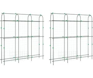 vidaXL Filets pour plantes 2 pcs. Cadre en U en acier