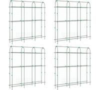 vidaXL Filets pour plantes 4 pcs. Cadre en U en acier