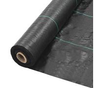 vidaXL Film anti-mauvaises herbes et anti-racines PP 2 x 100 m Noir
