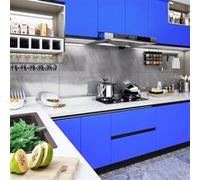 Film autoadhésif pour meubles Bleu brillant 500x90 cm PVC
