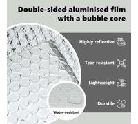 vidaXL Film réfléchissant pour radiateur Argent 30 x 0,6 m Polyéthylène