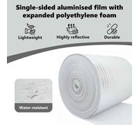 vidaXL Film réflecteur pour radiateurs argent 25 x 1 m polyéthylène