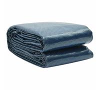 vidaXL Film Solaire de Piscine Flottant Couverture Solaire de Piscine Bâche à Bulles de Protection Extérieur PE 549x274 cm Noir et Bleu