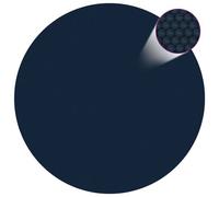 vidaXL Film solaire de piscine flottant PE 381 cm Noir et bleu