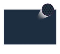 vidaXL Film solaire de piscine flottant PE 600x400 cm Noir et bleu