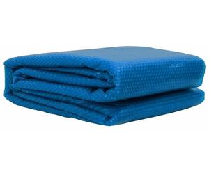 vidaXL Film solaire pour terrasse extra-résistant, Ø 488 cm, 400 μm, PE rond, bleu