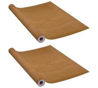 Vidaxl Films Autoadhésifs Pour Portes 2 Pcs Chêne Clair 210x90 Cm Pvc