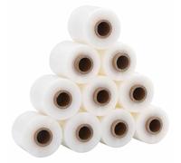 vidaXL Films étirables 10 pcs transparent 23 μm 10 cm x 300 m, film d'emballage, pellicule de meuble, emballeuse de film étirable