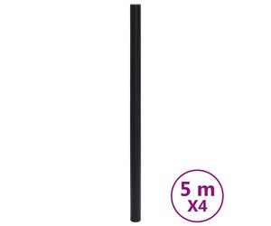 vidaXL Films pour meubles Autoadhésifs Noir Mat 90x500 cm PVC