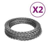vidaXL Fils barbelés acier galvanisé