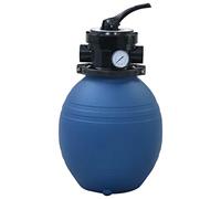 vidaXL Filtre à Sable pour Piscine avec vanne 4 Positions Bleu 300 mm