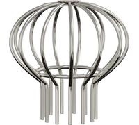vidaXL Filtre pour gouttière, 8 pièces, argent, 75 mm, acier inoxydable