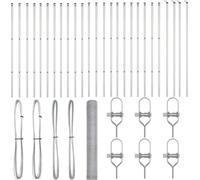 vidaXL Fixation hexagonale pour clôture, 50 x 1 m, en acier galvanisé, type treillis