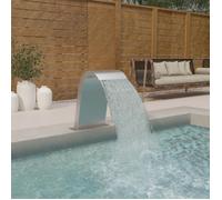 vidaXL Fontaine de piscine 50 x 30 x 60 cm en acier inoxydable
