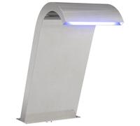 vidaXL Fontaine de piscine Argenté 47 x 31 x 60 cm Acier inoxydable