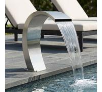 vidaXL Fontaine de piscine Argenté 60 x 30 x 70 cm Acier inoxydable