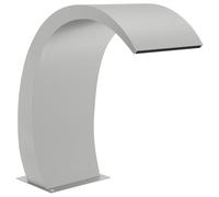 vidaXL Fontaine de Piscine avec LED Fontaine d'Etang de Jardin Fontaine d'Extérieur Pièce d'eau Accessoire de Piscine 22x60x70 cm Acier Inoxydable 304