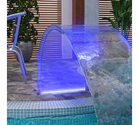 vidaXL Fontaine de piscine avec LED RVB Acrylique 50 cm