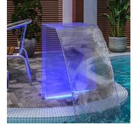 vidaXL Fontaine de piscine avec LED RVB Acrylique 51 cm