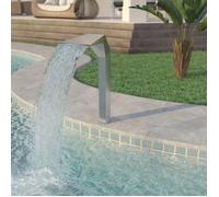 vidaXL Cascade de piscine Acier inoxydable 50x30x90 cm Argenté