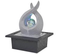vidaXL Fontaine d'Intérieur avec Lampe LED Polyrésine Décoration Maison Table