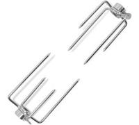 vidaXL Fourchettes de broche 2 pcs Acier G