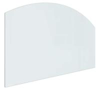 vidaXL Foyer d'extérieur avec plateau en verre transparent 100 x 60 cm