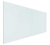 vidaXL Foyer d'extérieur avec plateau en verre transparent 120 x 50 cm