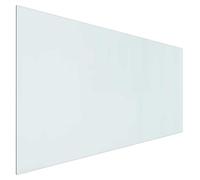 vidaXL Foyer d'extérieur avec plateau en verre transparent 120 x 60 cm