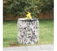 Foyer en gabion Ø 50 cm Fer galvanisé