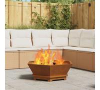 vidaXL Foyer Hexagonal 75x75x28 cm Acier Weathering