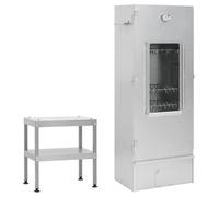 vidaXL Fumoir avec table Acier galvanisé