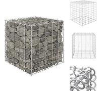 vidaXL Gabion cubique surélevé fil d'acier 50x50x50 cm - Pots de fleurs & Jardinières