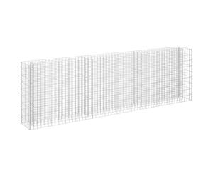 vidaXL Gabion haut-plateau Acier galvanisé 270 x 30 x 90 cm