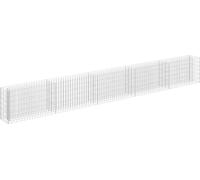 vidaXL Gabion haut-plateau Acier galvanisé 450×30×60 cm