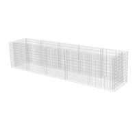 vidaXL Gabion haut-plateau Acier galvanisé 450×90×100 cm