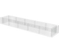 vidaXL Gabion haut-plateau Acier galvanisé 450×90×50 cm