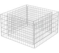 vidaXL Gabion haut-plateau Acier galvanisé 90×90×50 cm