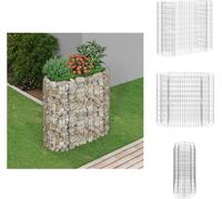 vidaXL Gabion haut-plateau Fer galvanisé 120x50x100 cm - Pots de fleurs & Jardinières
