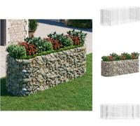 vidaXL Gabion haut-plateau Fer galvanisé 300x100x100 cm - Pots de fleurs & Jardinières