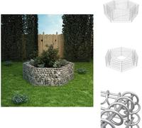 vidaXL Gabion hexagonal 160×140×50 cm - Pots de fleurs & Jardinières