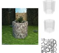 vidaXL Gabion hexagonal surélevé 100×90×100 cm - Pots de fleurs & Jardinières