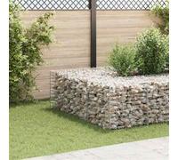 vidaXL Jardinière surélevée Cube à gabion Panier à pierres Fil d'acier 60x60x60 cm