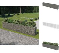 vidaXL Gabion plateau acier galvanisé 540×50×100 cm - Pots de fleurs & Jardinières