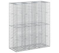 vidaXL Jardinière surélevée en gabions, 2 pièces, 130 x 50 x 150 cm, acier galvanisé