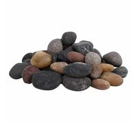 vidaXL Galets Polis, Pierres de Rivière pour Parterres de Jardin, Décoration pour Aquarium, Galets Décoratifs Intérieur Extérieur, 25 kg Multicolores 5-8 cm