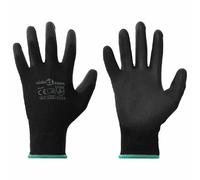 vidaXL Gants de Travail 24 pcs Noir 11 / XXL Polyester