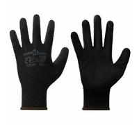vidaXL Gants de Travail 24 pcs Noir 8 / m Polyester