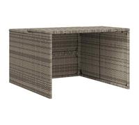 vidaXL Garage pour tondeuse-robot Gris 86x90x52/57 cm Poly rotin
