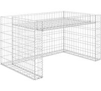 vidaXL Garage pour tondeuse à gazon avec parterre surélevé 110x80x60 cm fil d'acier